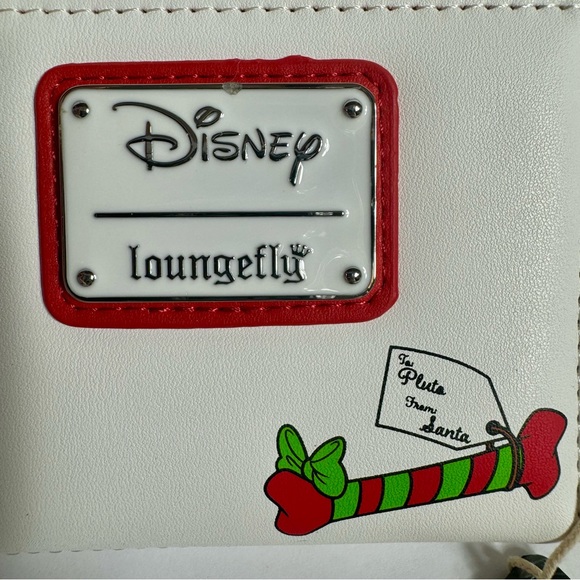 NWT. Loungefly Pluto Wallet Disney Santa Letters Zip Around Wallet. 6”x4” - Picture 6 of 14